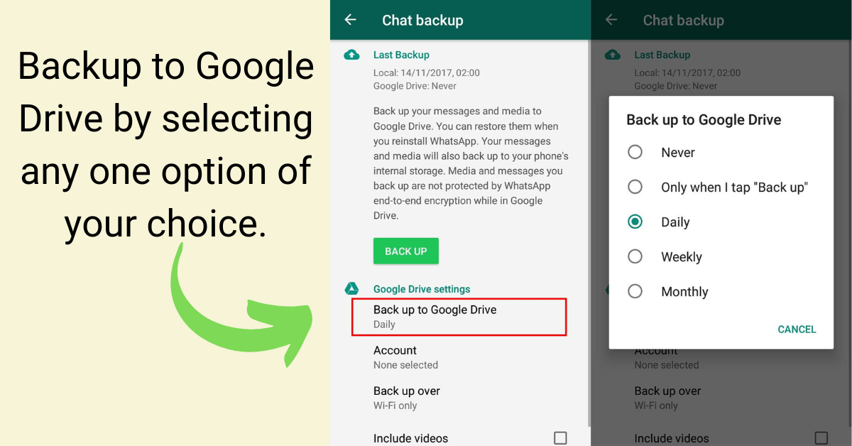 WhatsApp End-to-End Encryption Settings