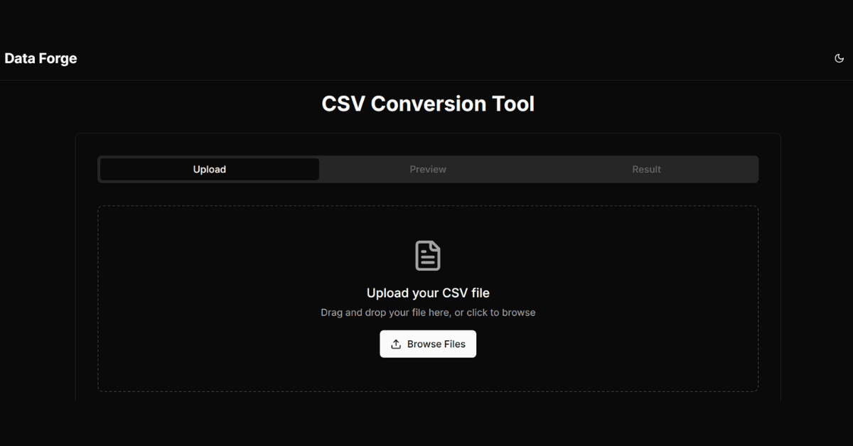 CSV to JSON Conversion Tool