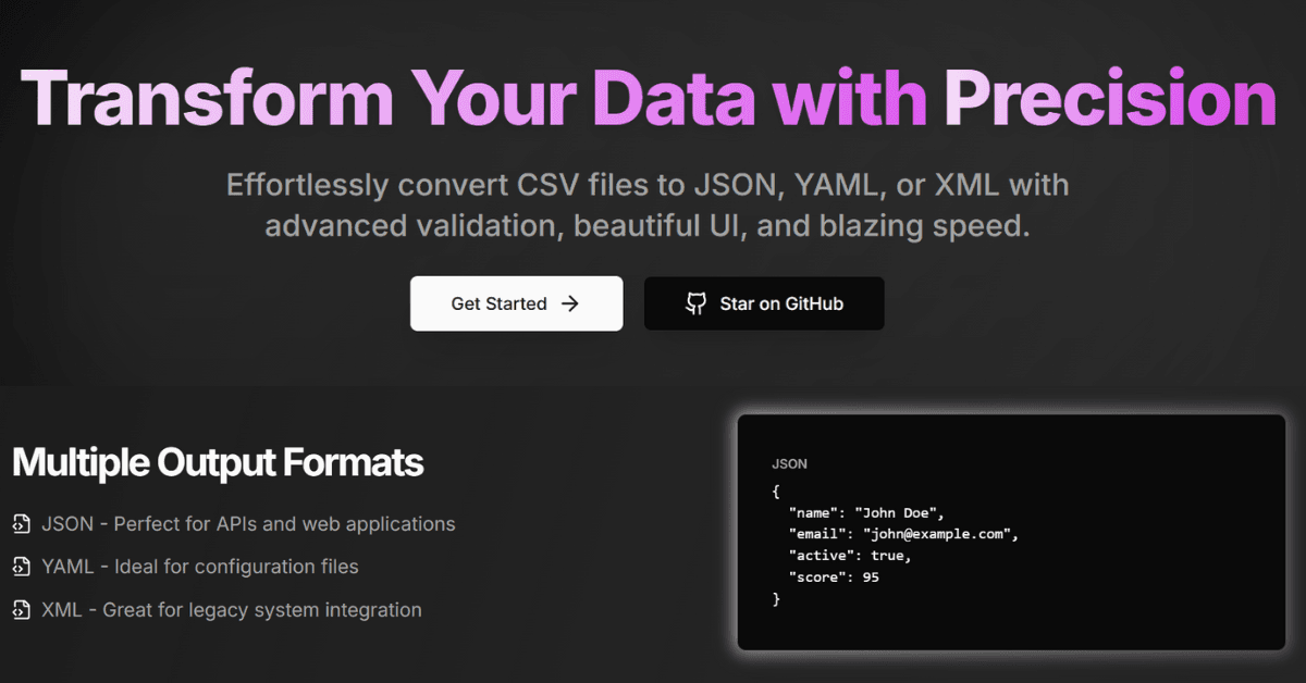 CSV to JSON Conversion